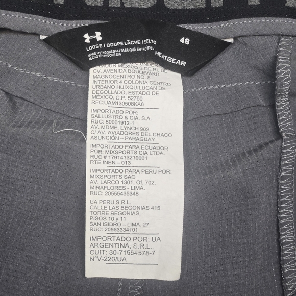 Under Armour Mens Golf Pants 48 X 29 Gray Match Play Flat Front Stretch Vented - Picture 7 of 7